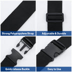 UNIWELL 4 Pack Adjustable Luggage Straps for Suitcases - Heavy Duty Travel Belt with Quick Release Buckle