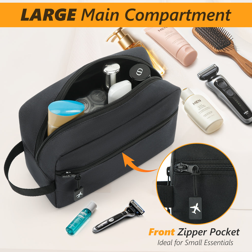UNIWELL Travel Toiletry Bag for Men - Hanging Toiletries Bag Water Resistant  Shaving Bag with Large Capacity for Travel Blue