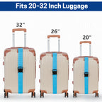 UNIWELL 4 Pack Adjustable Luggage Straps for Suitcases - Heavy Duty Travel Belt with Quick Release Buckle