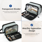 UNIWELL Toiletry Bag for Men, Travel Shaving Dopp Kit, Water Resistant Travel Bag Toiletries Organizer for Grooming with Divider, Cosmetic Bag Pouch