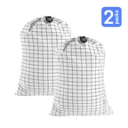 UNIWELL 2 Pack Extra Large Heavy Duty Washable Drawstring Laundry Bags for Home, Dorm, Travel and Gym Clothes