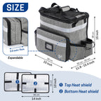 UNIWELL Insulated Food Delivery Backpack, Food Delivery Bag,Expandable Cooler & Hot Pizza Bags with Reflective Strip for Delivery,Camping & Beach