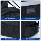 UNIWELL Insulated Food Delivery Backpack, Food Delivery Bag,Expandable Cooler & Hot Pizza Bags with Reflective Strip for Delivery,Camping & Beach
