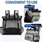 UNIWELL Insulated Food Delivery Backpack, Food Delivery Bag,Expandable Cooler & Hot Pizza Bags with Reflective Strip for Delivery,Camping & Beach