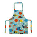 Kids Apron for 1.2‑1.5m Children, Adjustable Cooking Apron with Pocket for Kitchen Baking Painting Art