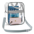 UNIWELL Clear Bag Stadium Approved, Unisex Crossbody Bag Adjustable Strap Shoulder Bags for Concerts Festival Sports Events