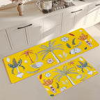 UNIWELL 2-Pack Non-Slip Kitchen Rug Set, Washable Floor Mats 17"x30"+17"x47"