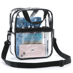 UNIWELL Clear Bag Stadium Approved, Unisex Crossbody Bag Adjustable Strap Shoulder Bags for Concerts Festival Sports Events
