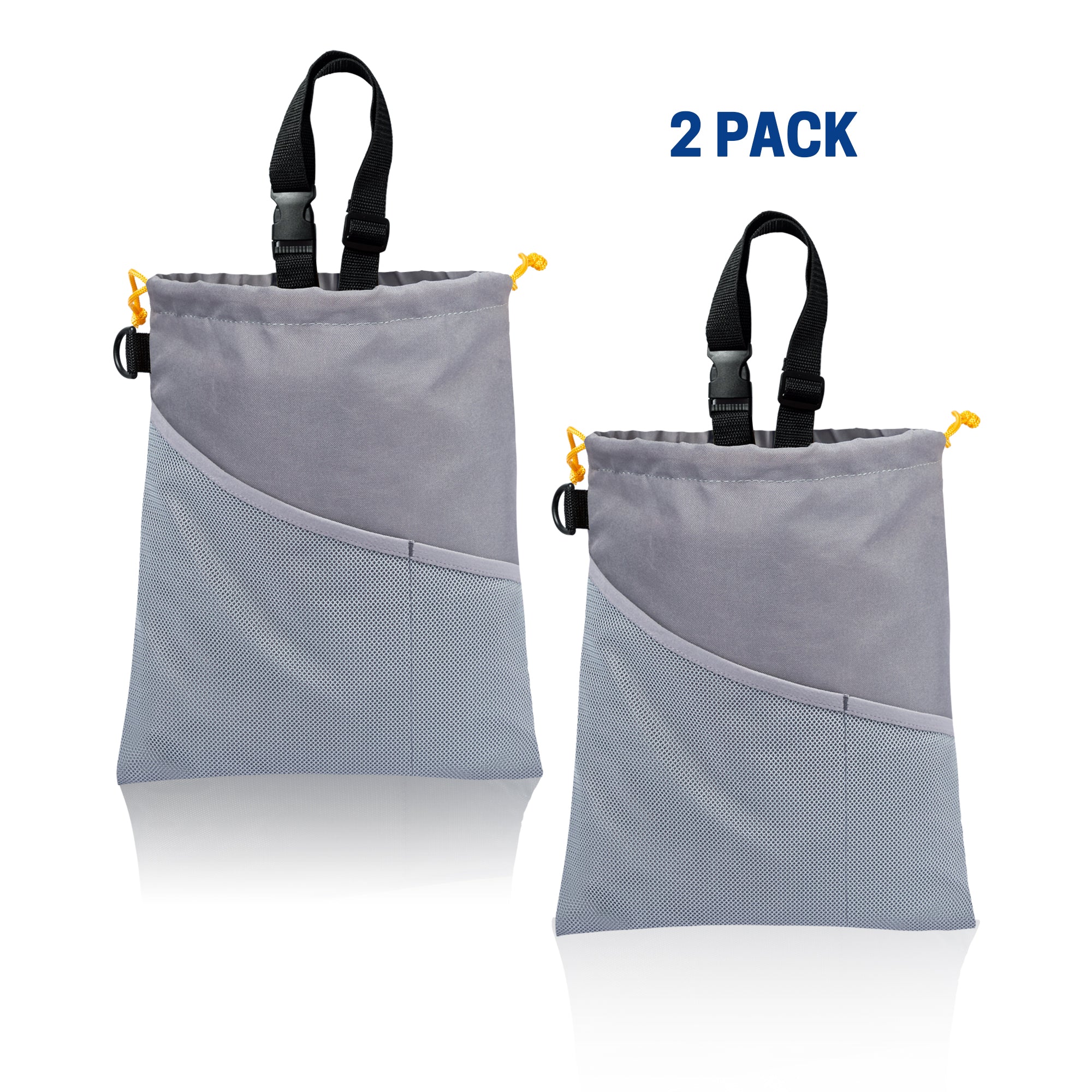 UNIWELL 2pcs Car Trash Bags Automotive Detachable Hanging Garbage Bag for Car Hanging Back Seat for Outdoor Traveling
