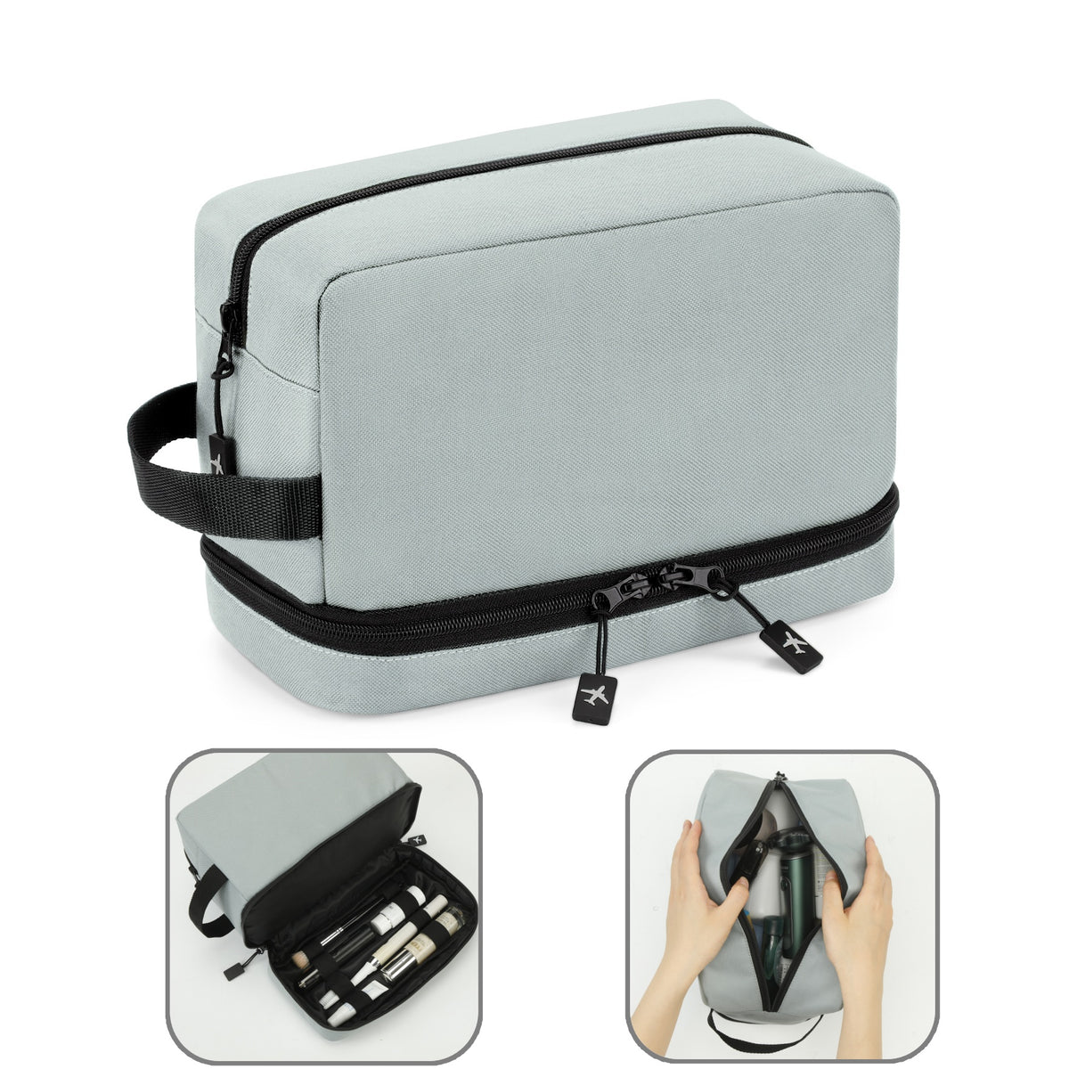UNIWELL Travel Toiletry Bag for Men Women Travel Dopp Kit Water Resistant Shaving Bag for Toiletries Accessories Makeup Cosmetic Organizer Gift