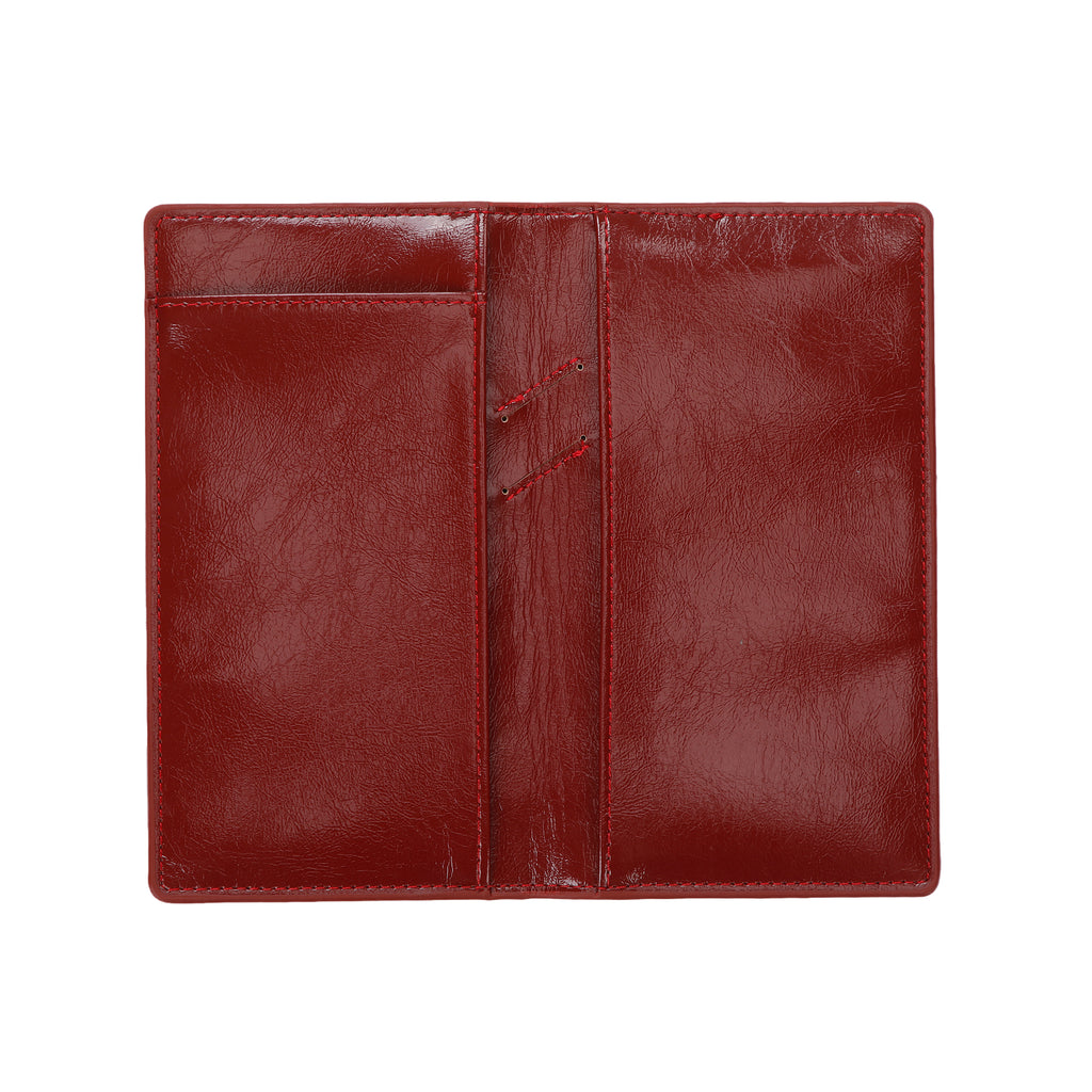 UNIWELL Leather Checkbook Holder for Personal Checks – Standard Checkbook Cover for Duplicate Checks, Big Capacity Wallet with Pen Holder & Card Slots