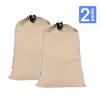 UNIWELL 2 Pack Extra Large Heavy Duty Washable Drawstring Laundry Bags for Home, Dorm, Travel and Gym Clothes