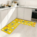 UNIWELL 2-Pack Non-Slip Kitchen Rug Set, Washable Floor Mats 17"x30"+17"x47"
