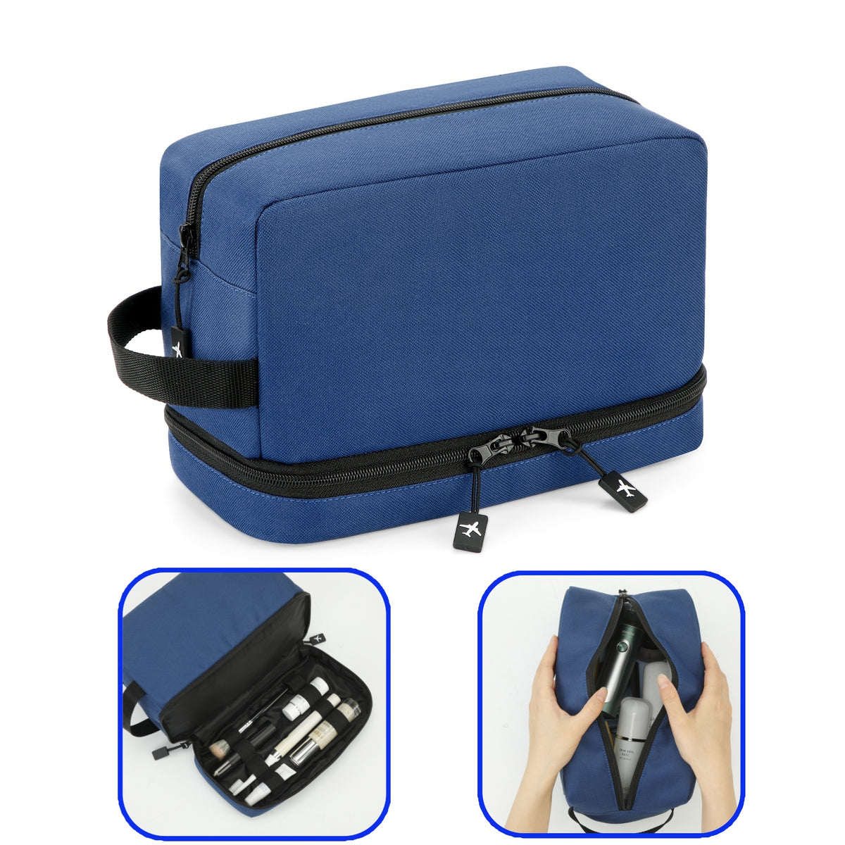 UNIWELL Travel Toiletry Bag for Men Women Travel Dopp Kit Water Resistant Shaving Bag for Toiletries Accessories Makeup Cosmetic Organizer Gift