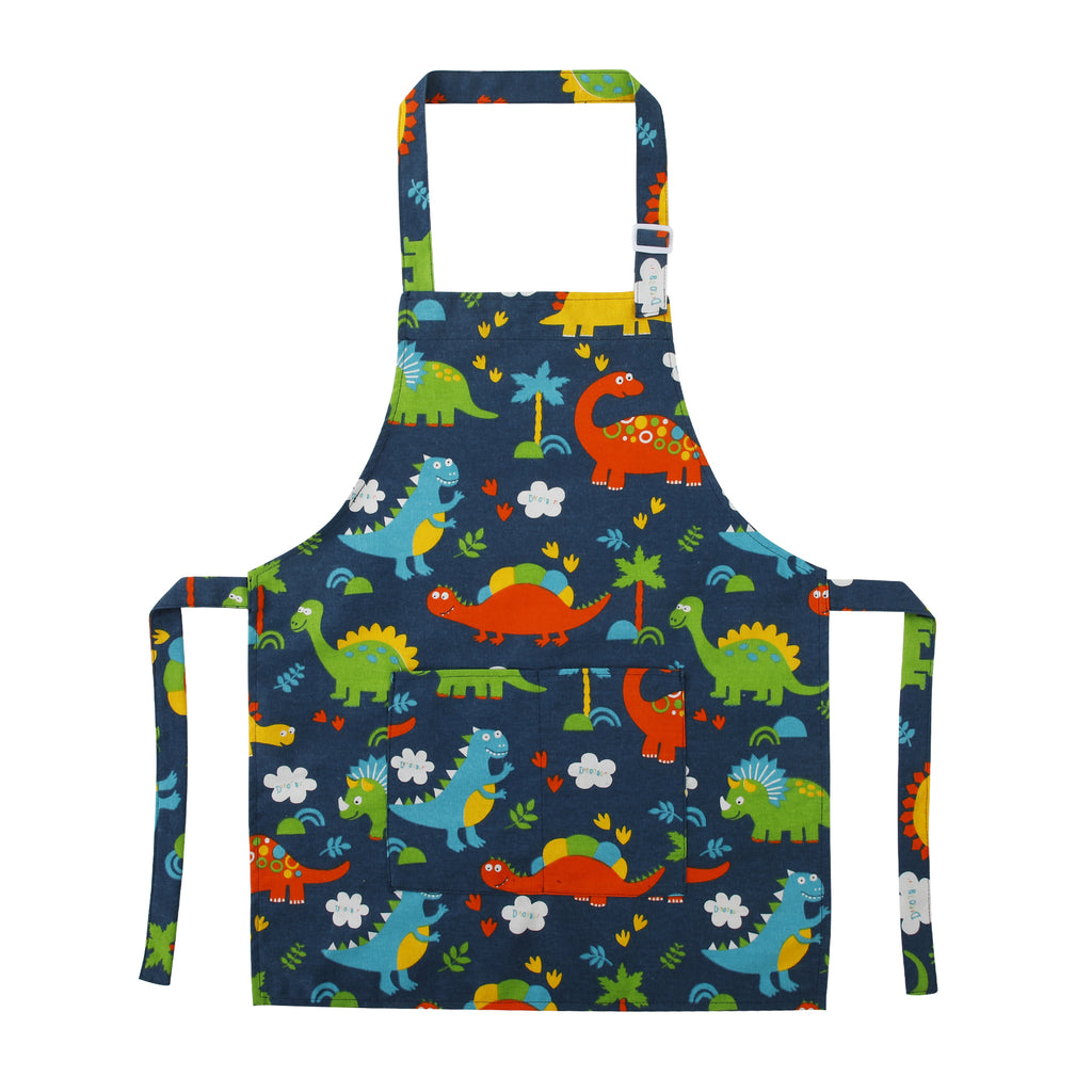 Kids Apron for 1.2‑1.5m Children, Adjustable Cooking Apron with Pocket for Kitchen Baking Painting Art