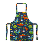 Kids Apron for 1.2‑1.5m Children, Adjustable Cooking Apron with Pocket for Kitchen Baking Painting Art