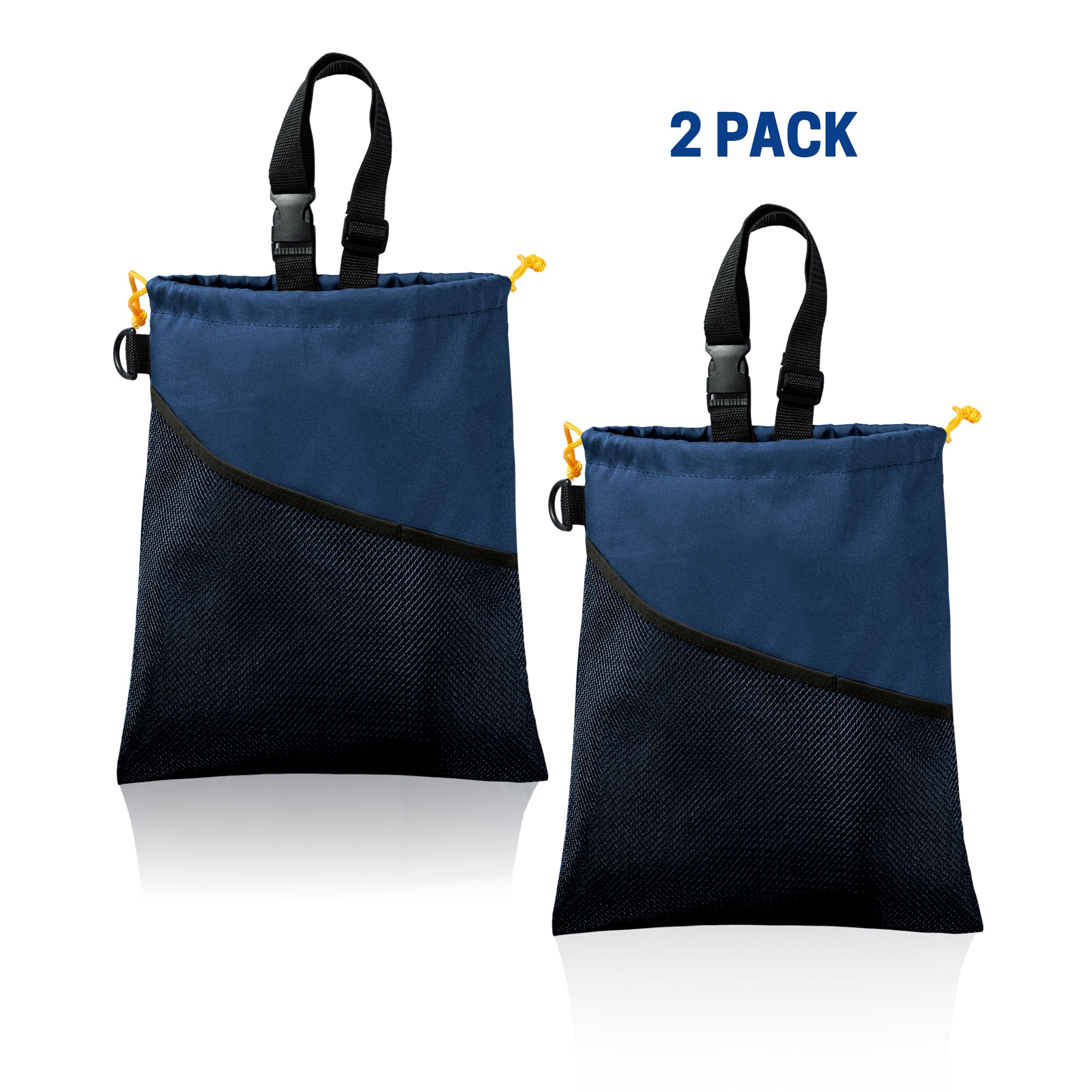 UNIWELL 2pcs Car Trash Bags Automotive Detachable Hanging Garbage Bag for Car Hanging Back Seat for Outdoor Traveling