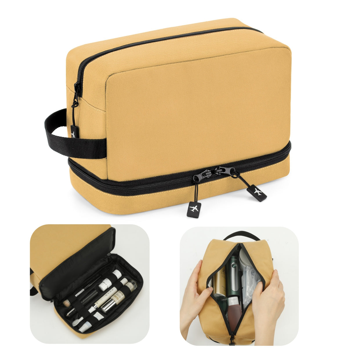 UNIWELL Travel Toiletry Bag for Men Women Travel Dopp Kit Water Resistant Shaving Bag for Toiletries Accessories Makeup Cosmetic Organizer Gift