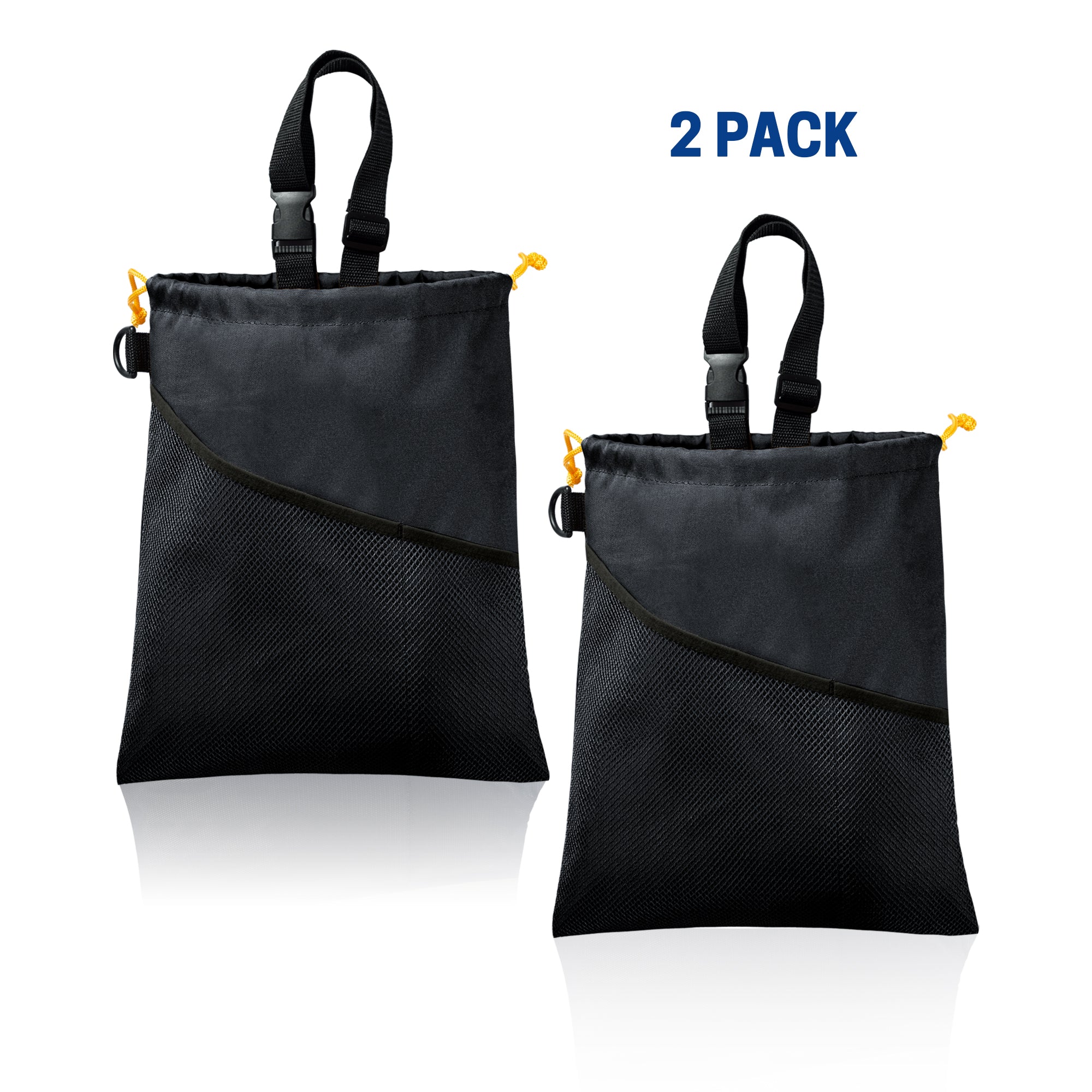 UNIWELL 2pcs Car Trash Bags Automotive Detachable Hanging Garbage Bag for Car Hanging Back Seat for Outdoor Traveling