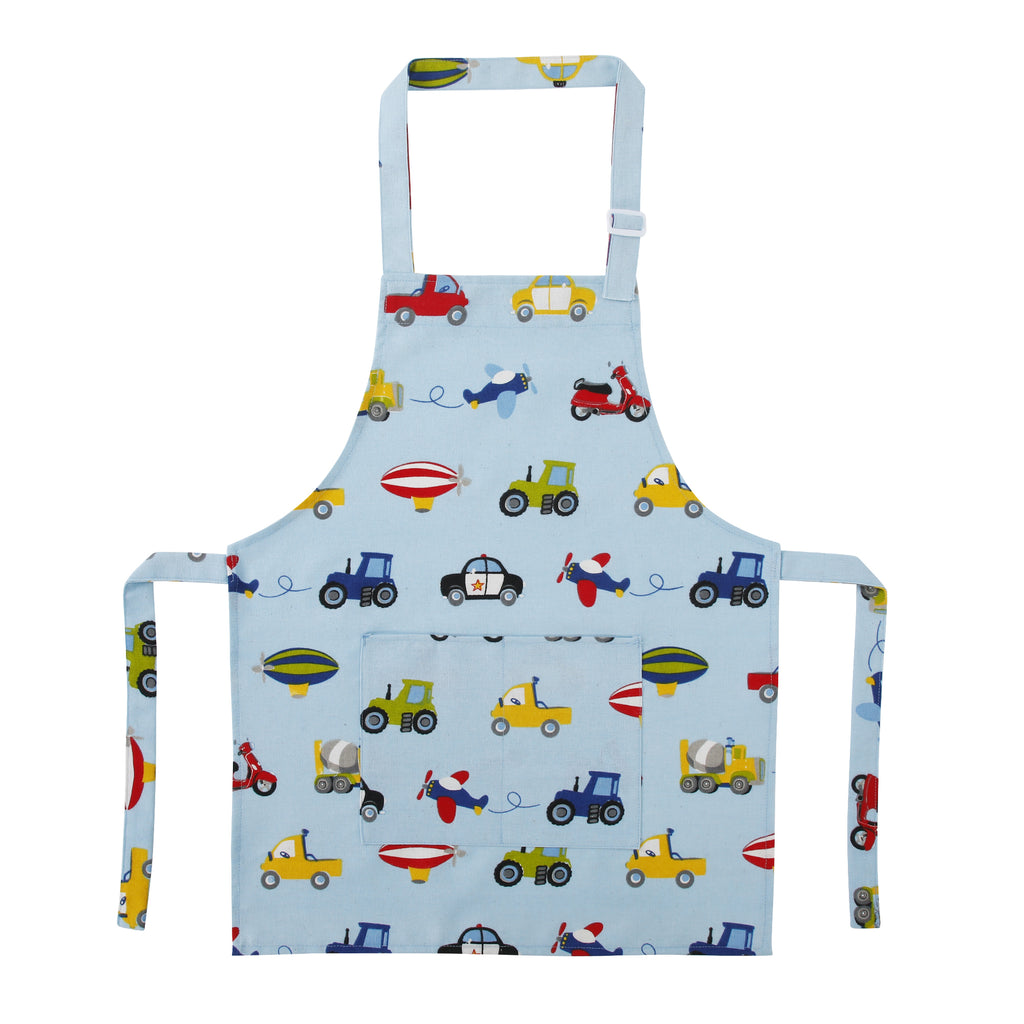 Kids Apron for 1.2‑1.5m Children, Adjustable Cooking Apron with Pocket for Kitchen Baking Painting Art