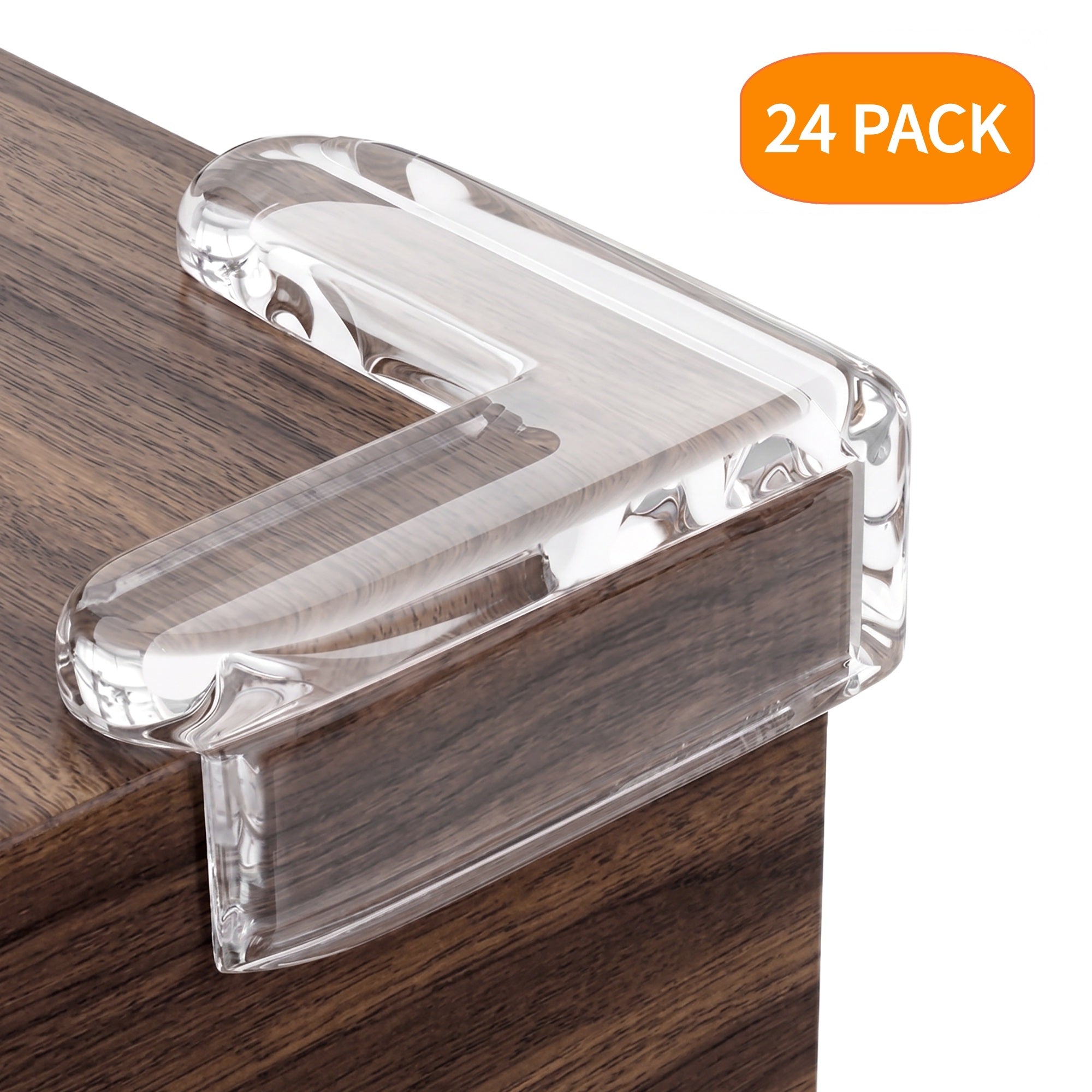 UNIWELL 24 Pack Transparent Table Corner Protectors , Baby Safety Proofing Furniture Corner & Edge Protectors Guards
