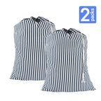 UNIWELL 2 Pack Extra Large Heavy Duty Washable Drawstring Laundry Bags for Home, Dorm, Travel and Gym Clothes