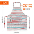 UNIWELL 1pc Adjustable Bib Aprons with 2 Pockets, Durable Kitchen Aprons for Cooking Baking