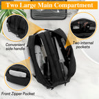 UNIWELL Toiletry Bag Travel Toiletry Organizer , Makeup & Cosmetic Bag for Women & Men Large Capacity Nylon Wash Pouch