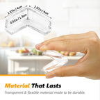 UNIWELL 24 Pack Transparent Table Corner Protectors , Baby Safety Proofing Furniture Corner & Edge Protectors Guards