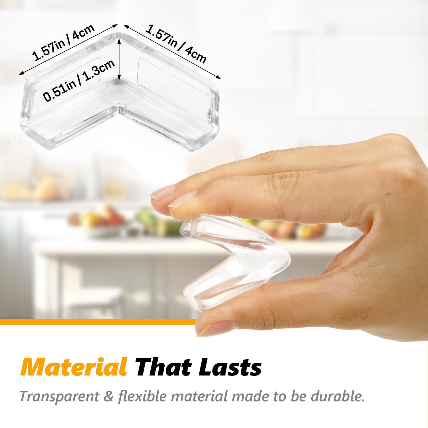 UNIWELL 24 Pack Transparent Table Corner Protectors , Baby Safety Proofing Furniture Corner & Edge Protectors Guards