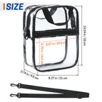 UNIWELL Clear Bag Stadium Approved, Unisex Crossbody Bag Adjustable Strap Shoulder Bags for Concerts Festival Sports Events