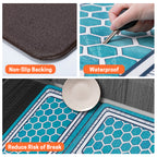 UNIWELL 2-Pack Non-Slip Kitchen Rug Set, Washable Floor Mats 17"x30"+17"x47"