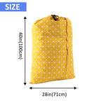 UNIWELL 2 Pack Extra Large Heavy Duty Washable Drawstring Laundry Bags for Home, Dorm, Travel and Gym Clothes