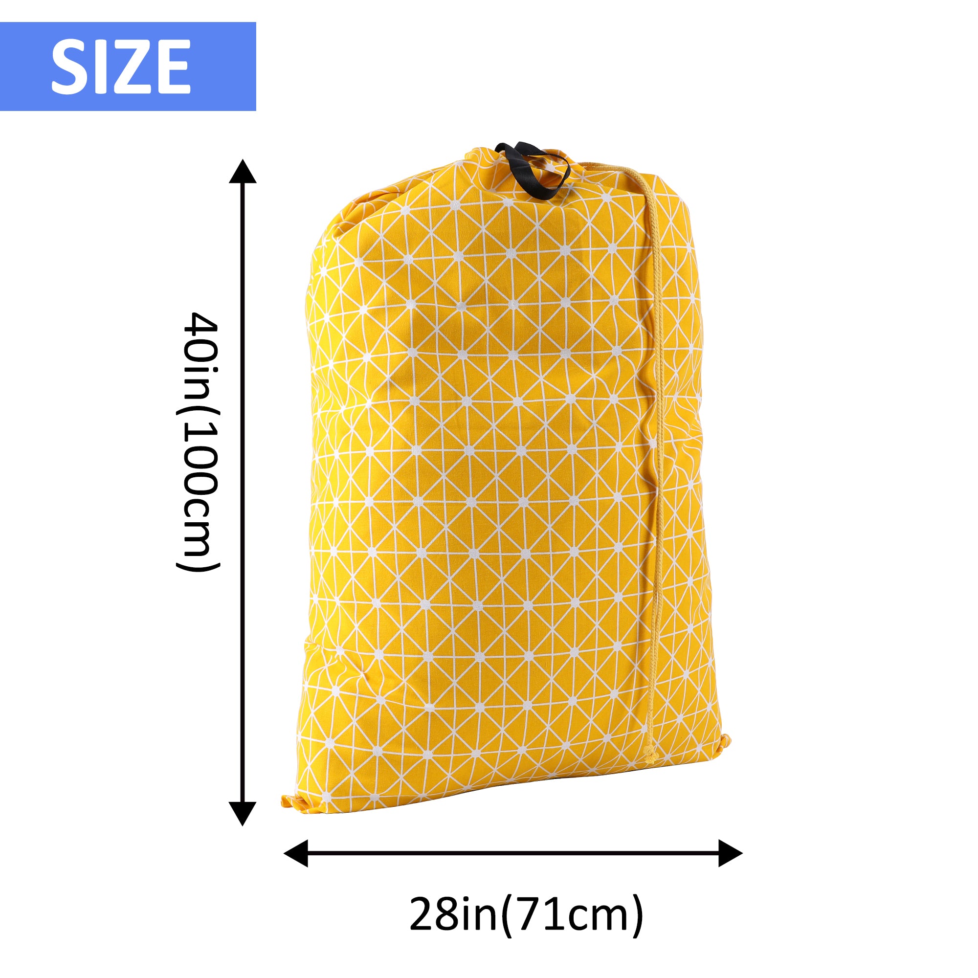 UNIWELL 2 Pack Extra Large Heavy Duty Washable Drawstring Laundry Bags for Home, Dorm, Travel and Gym Clothes