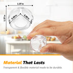 UNIWELL 24 Pack Transparent Table Corner Protectors , Baby Safety Proofing Furniture Corner & Edge Protectors Guards