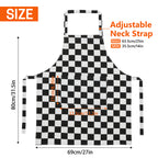 UNIWELL 1pc Adjustable Bib Aprons with 2 Pockets, Durable Kitchen Aprons for Cooking Baking