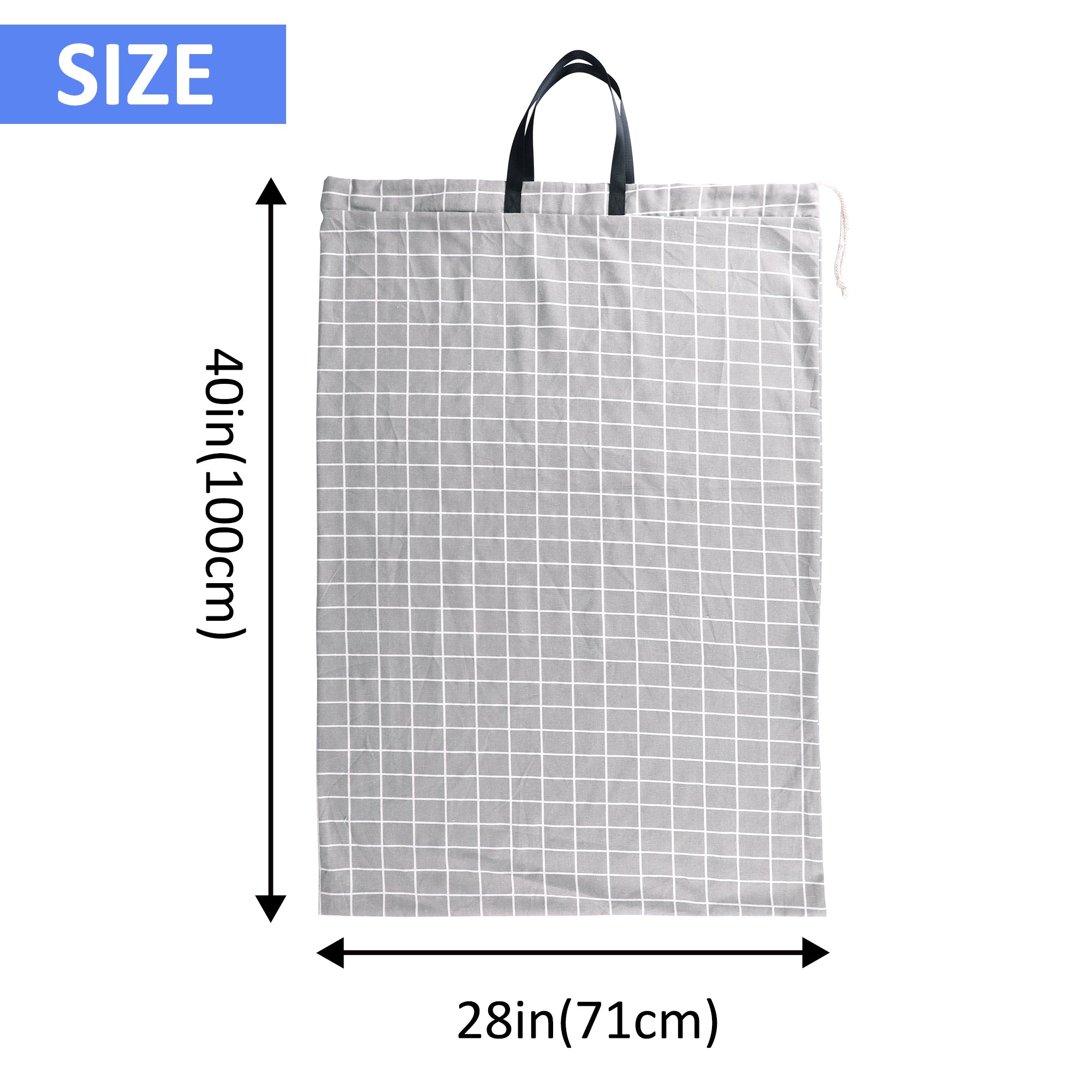 UNIWELL 2 Pack Extra Large Heavy Duty Washable Drawstring Laundry Bags for Home, Dorm, Travel and Gym Clothes
