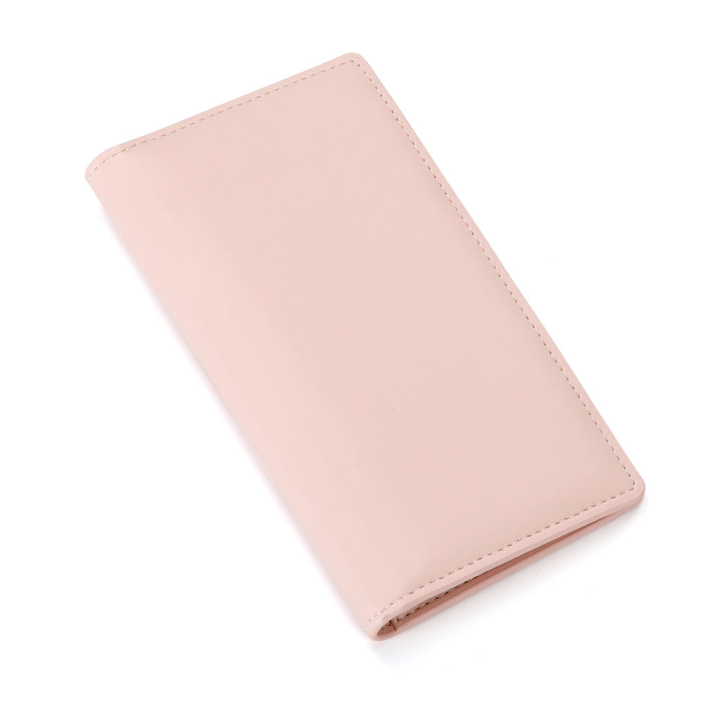 UNIWELL Leather Checkbook Holder for Personal Checks – Standard Checkbook Cover for Duplicate Checks, Big Capacity Wallet with Pen Holder & Card Slots