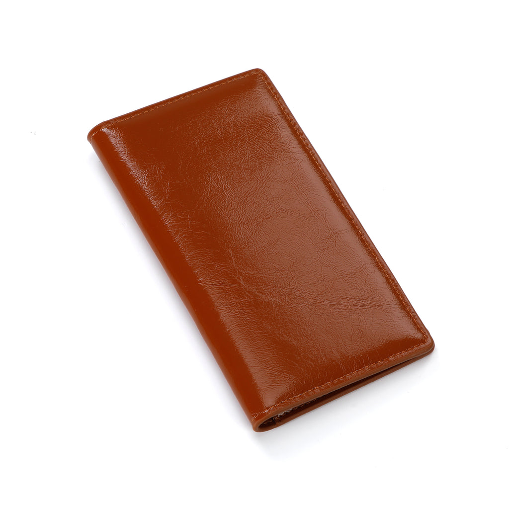 UNIWELL Leather Checkbook Holder for Personal Checks – Standard Checkbook Cover for Duplicate Checks, Big Capacity Wallet with Pen Holder & Card Slots