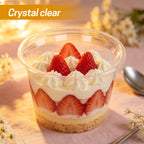 UNIWELL 25 Pack 10oz Plastic Dessert Cups with Lids ，Disposable Clear Parfait Cups with Dome Lids,Mini  Snack Bowls for Ice Cream,Cake,Fruit,Pudding,Yogurt