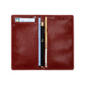 UNIWELL Leather Checkbook Holder for Personal Checks – Standard Checkbook Cover for Duplicate Checks, Big Capacity Wallet with Pen Holder & Card Slots