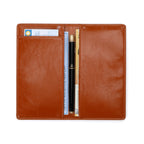 UNIWELL Leather Checkbook Holder for Personal Checks – Standard Checkbook Cover for Duplicate Checks, Big Capacity Wallet with Pen Holder & Card Slots