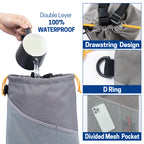 UNIWELL 2pcs Car Trash Bags Automotive Detachable Hanging Garbage Bag for Car Hanging Back Seat for Outdoor Traveling