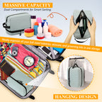 UNIWELL Travel Toiletry Bag for Men Women Travel Dopp Kit Water Resistant Shaving Bag for Toiletries Accessories Makeup Cosmetic Organizer Gift