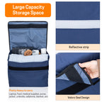 UNIWELL 18" x 16" x 8" Extra Large Wheelchair Storage Bag Waterproof Oxford Wheelchair Backpack Hanging Back Organizer with Safety Reflective Strip