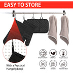 UNIWELL 6pack Oven Mitts Sets ,Kitchen Gloves and Pot holders Set Heat-Resistant Non-Slip for BBQ Baking Cooking