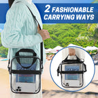 UNIWELL Clear Bag Stadium Approved, Unisex Crossbody Bag Adjustable Strap Shoulder Bags for Concerts Festival Sports Events