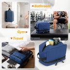 UNIWELL Travel Toiletry Bag for Men Women Travel Dopp Kit Water Resistant Shaving Bag for Toiletries Accessories Makeup Cosmetic Organizer Gift