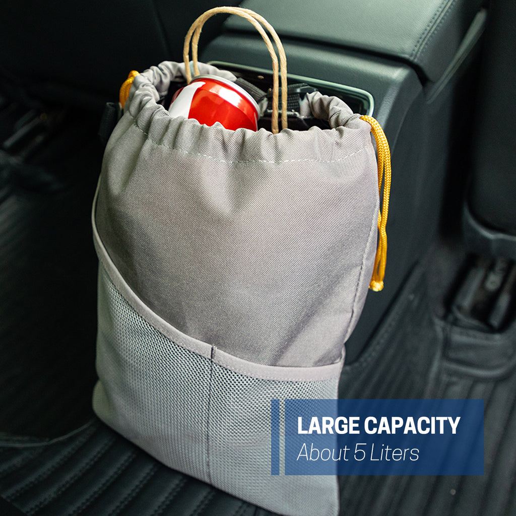 UNIWELL 2pcs Car Trash Bags Automotive Detachable Hanging Garbage Bag for Car Hanging Back Seat for Outdoor Traveling