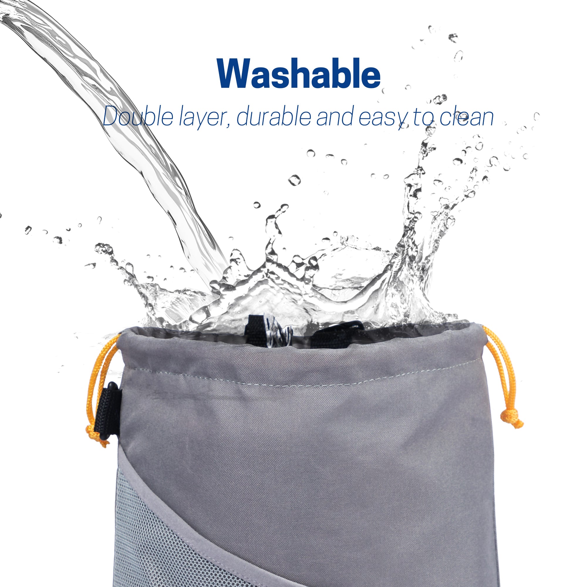 UNIWELL 2pcs Car Trash Bags Automotive Detachable Hanging Garbage Bag for Car Hanging Back Seat for Outdoor Traveling